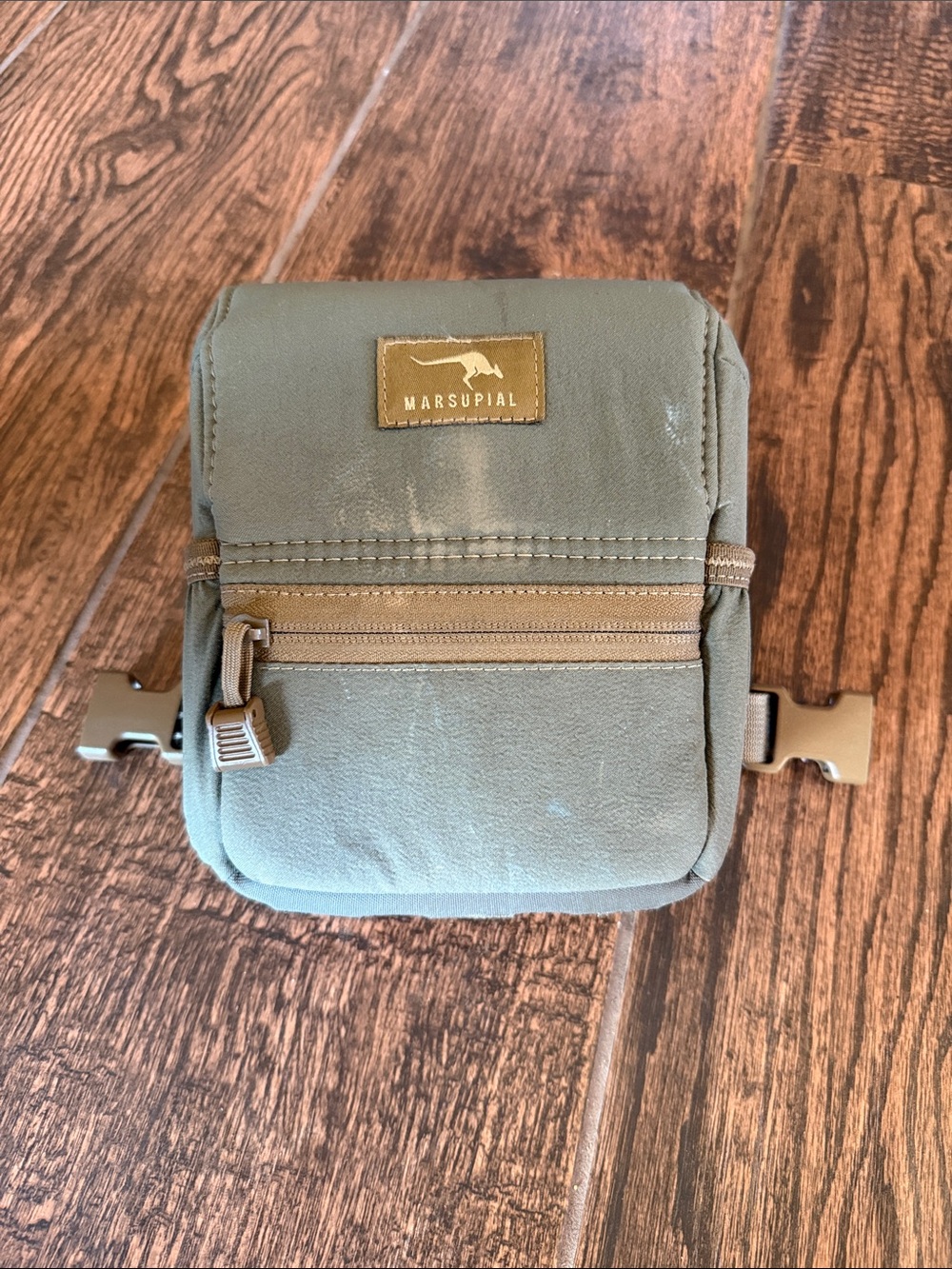 Marsupial Gear Binocular Harness Olive enclosed